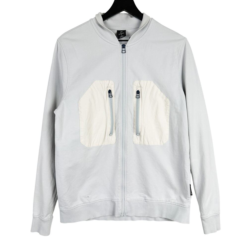 G-Star RAW Men's Tweeter Bomber Zip Sweatshirt Jacket Gray - S